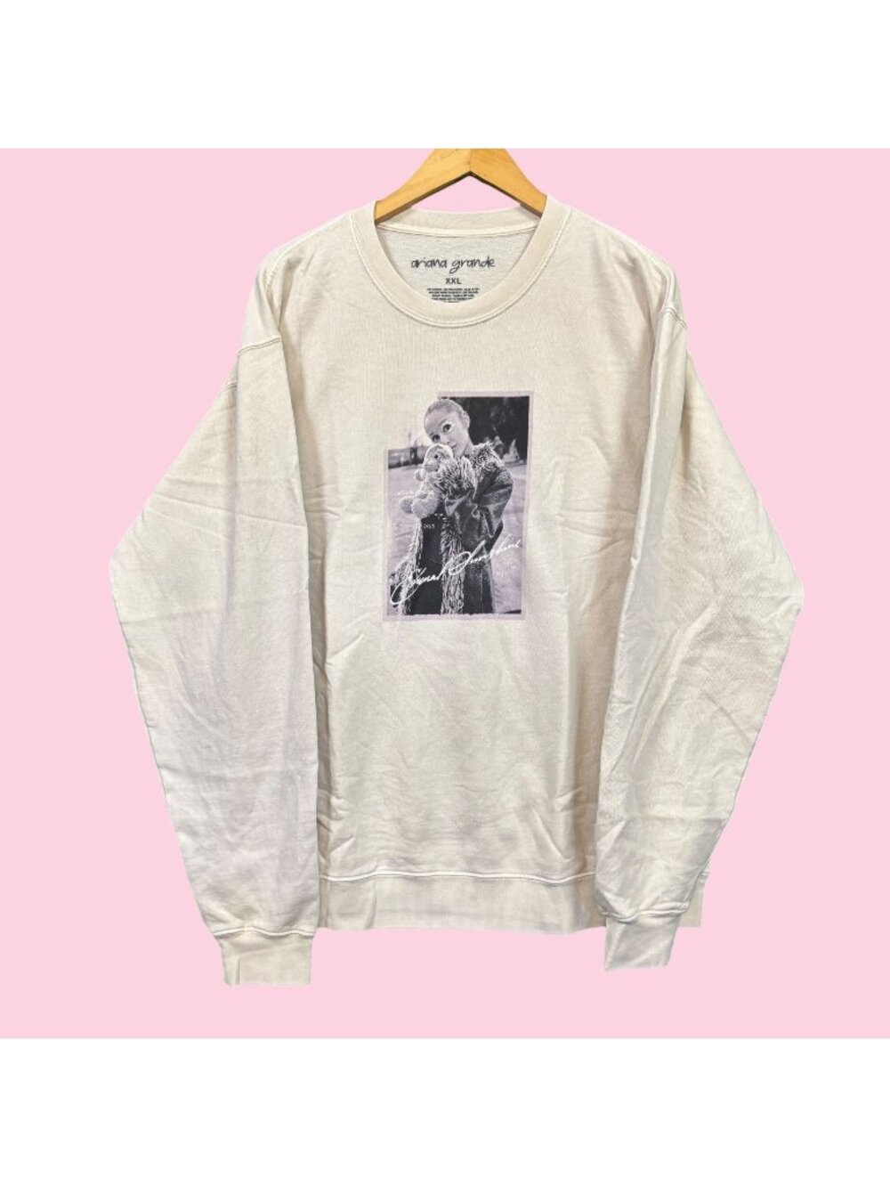 Ariana Grande Eternal Sunshine Teddy Album Cover Crewneck Sweater XXL